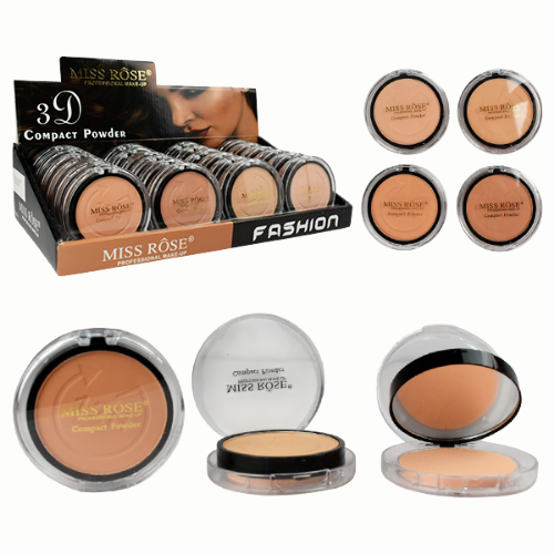 POLVOS COMPACTOS FASHION MISS ROSE 12H CIRCULAR