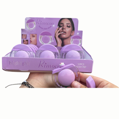 [RSR178] ILUMINADOR CORPORAL Y PARA ROSTRO RIMOCOO CIRCULAR GOMA MORADA