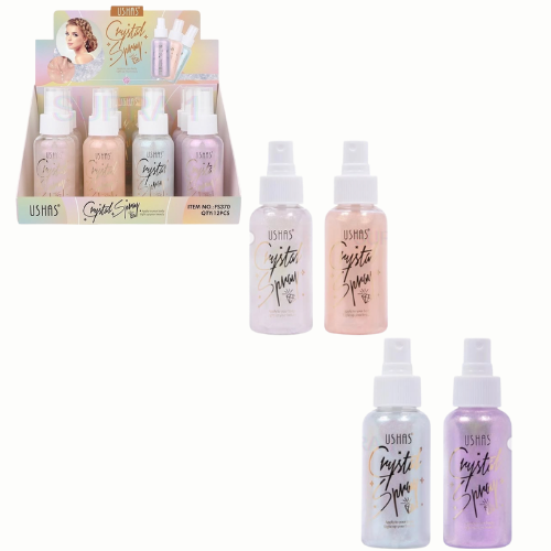 SPRAY POLVO DE HADAS E ILUMINADOR CRISTAL USHAS