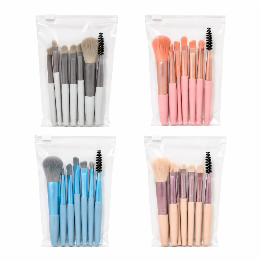 [2081016] SET DE 8 MINI BROCHAS EN BOLSA TIPO ZIPLOC
