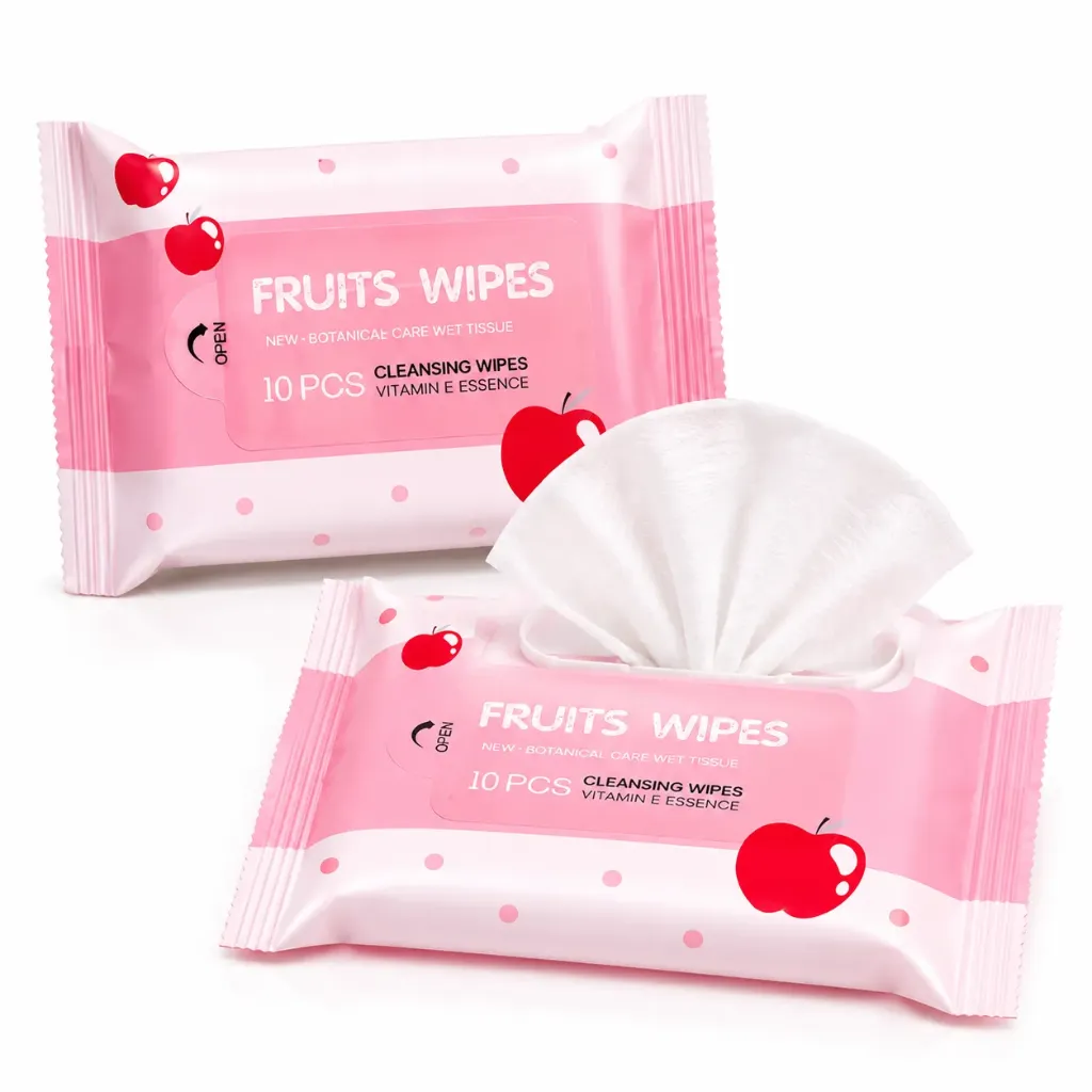 TOALLITAS HÚMEDAS CON VITAMINA E PACK 10PCS