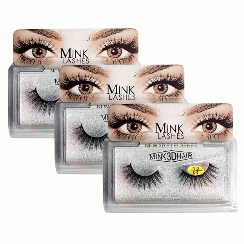 [OJ3D28] PESTAÑAS SEMISINTETICAS 3D MINK TAMAÑOS SURTIDOS