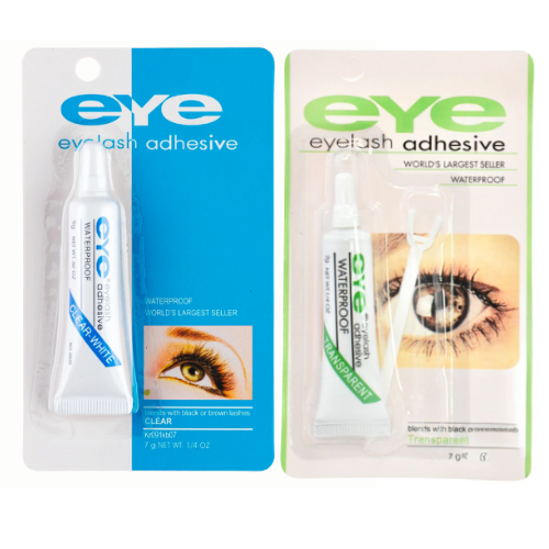 PEGAMENTO PARA PESTAÑAS EN TUBITO EYE TRANSPARENTE Y CLEAR WHITE