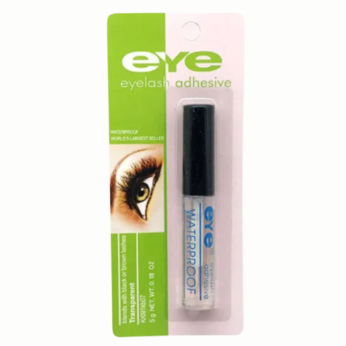 PEGAMENTO DE PESTAÑAS TRANSPARENTE FONDO VERDE MARCA EYE