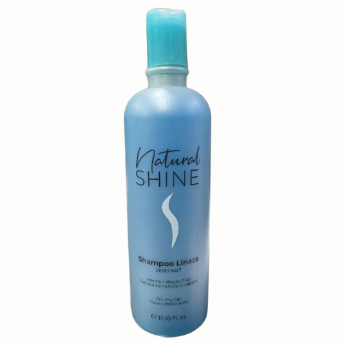SHAMPOO SIN SAL LINAZA AZUL NATURAL SHINE 16.10 FL
