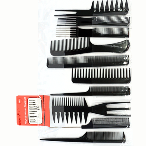 SET DE 10 PEINES PARA CABELLO REDBERRY