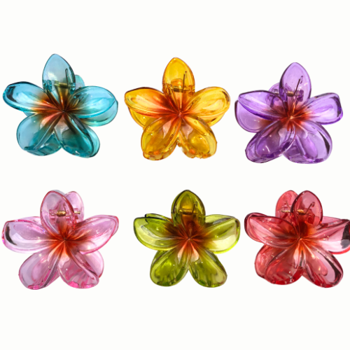 GANCHOS HAWAIANOS GRANDES TRASLUCIDOS