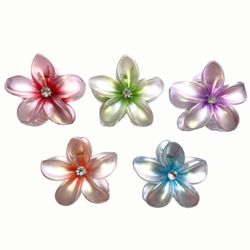 GANCHOS HAWAIANOS CON PIEDRA EN EL CENTRO