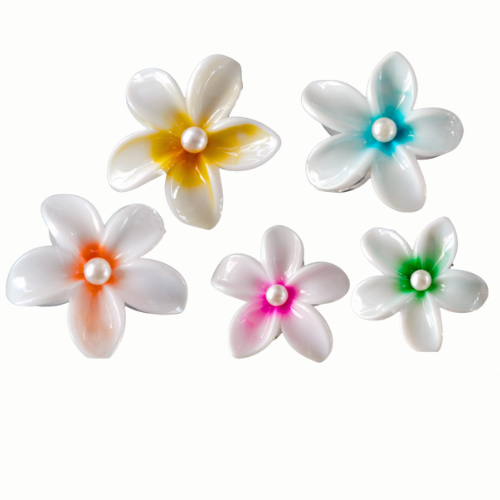 GANCHOS HAWAIANOS CON PERLA EN EL CENTRO