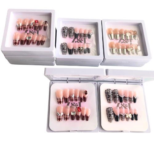 UÑAS PRESS ON DIFERENTES DISEÑOS ZYJ MODA