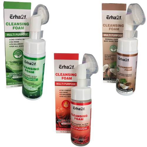 ESPUMAS LIMPIADORAS DE ROSTRO EXTRACTOS SURTIDOS ERHA21 150ML