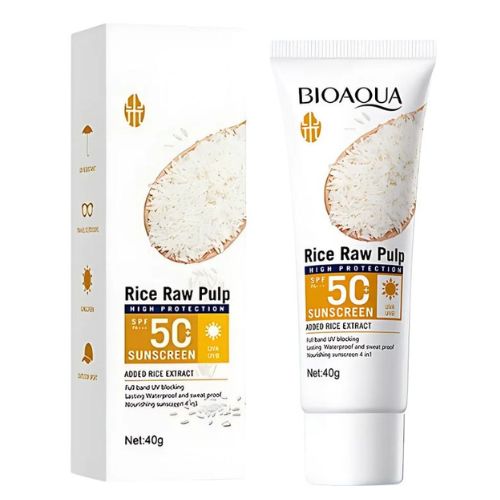 BLOQUEADOR SOLAR DE ARROZ BIOAQUA 50SPF