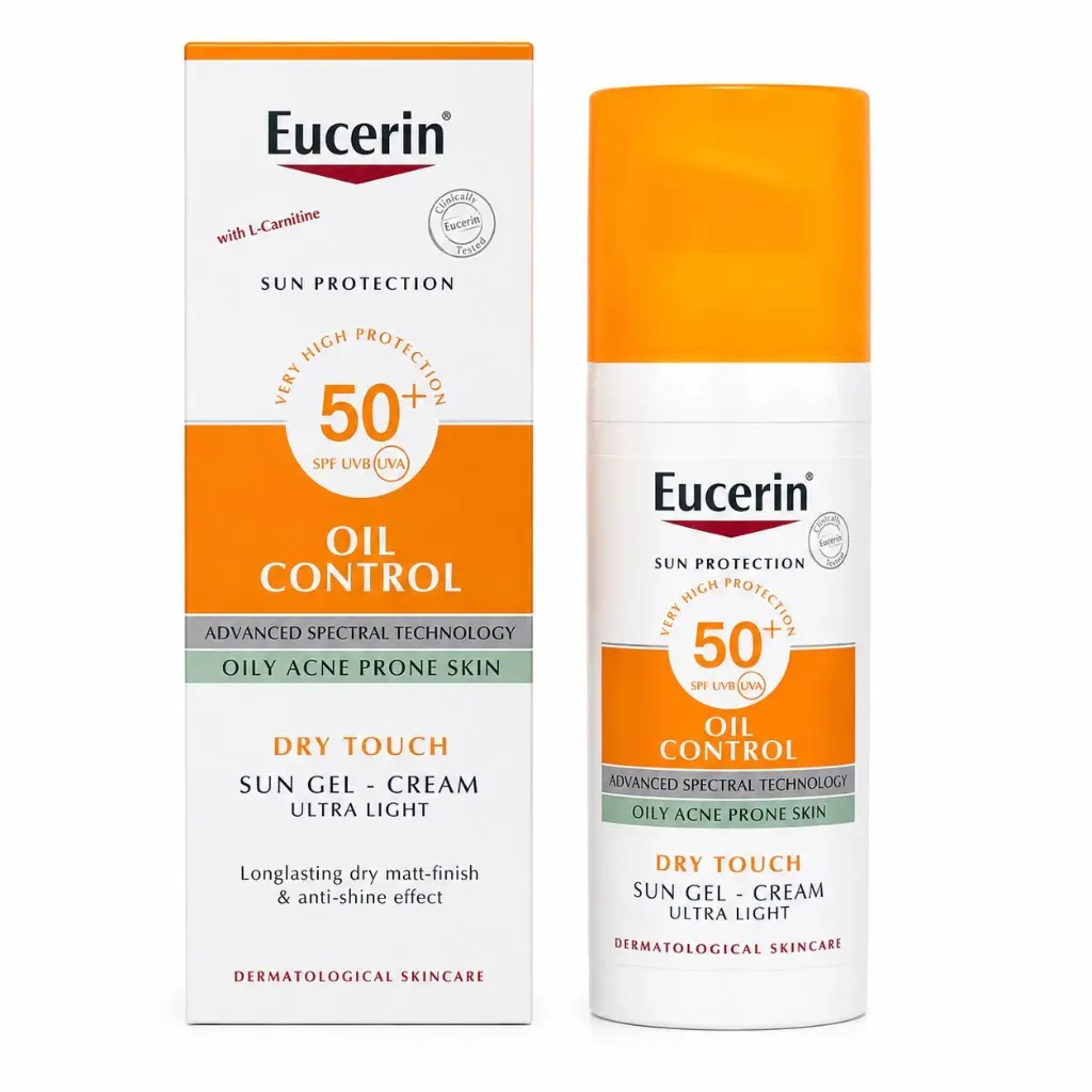 [SEC50] BLOQUEADOR SOLAR EUCERIN PARA PIEL GRASA Y PROPENSA AL ACNE ANTI BRILLO 50SPF