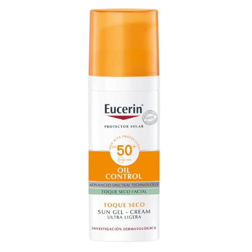 BLOQUEADOR SOLAR EUCERIN PARA PIEL GRASA Y PROPENSA AL ACNE ANTI BRILLO 50SPF