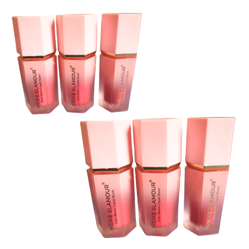 [MK0269] RUBOR LIQUIDO 6 TONOS SURTIDOS MEIKE GLAMOUR