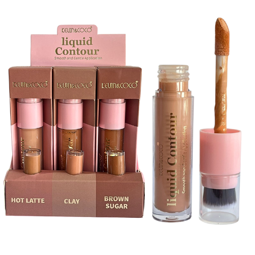 [LIQUIDCONTOUR] CONTORNO Y CORRECTORES KEVIN Y COCO CON BROCHA APLICADORA