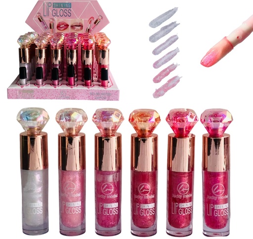[ML8072B] GLOSS CON TAPA DE DIAMANTE LUCKY MODEL 
