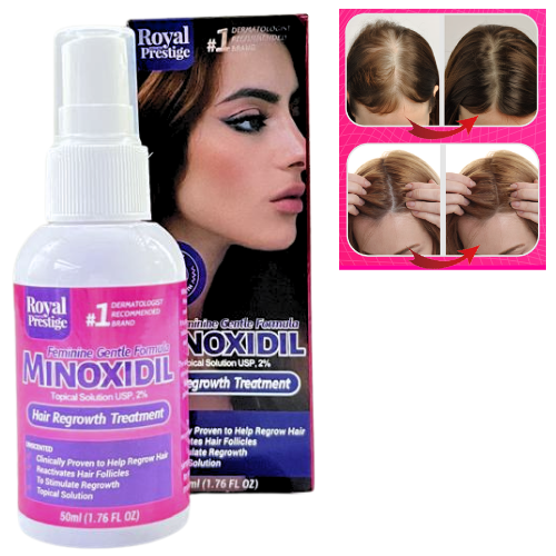 [MINOMUJER] SPRAY PARA CRECIMIENTO DE CABELLO CON MINOXIDIL PARA MUJER