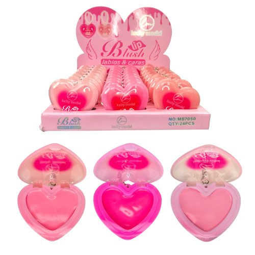 [MB7050] RUBOR EN CREMA LUCKY MODEL DE CORAZON