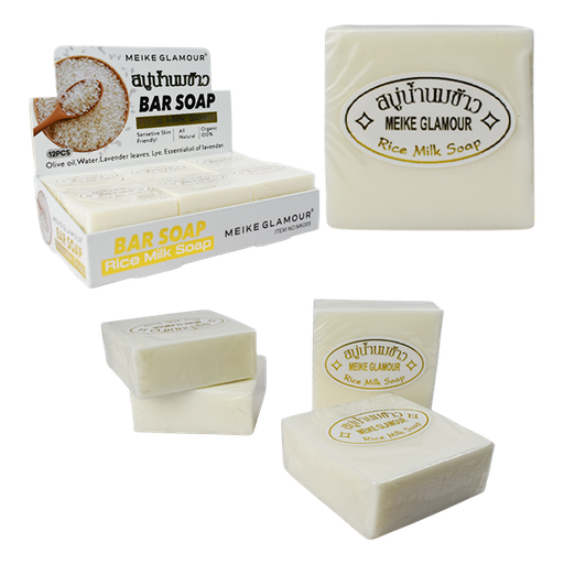 [MEIKE] JABÓN DE ARROZ MEIKE GLAMOUR CAJA BLANCA 