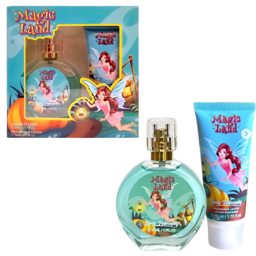 [153211] SET DE PERFUME Y CREMA PARA NIÑAS MAGIC LAND 