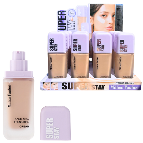 [M24189] BASE DE MAQUILLAJE SUPER STAY TAPA MORADA TONOS SURTIDOS