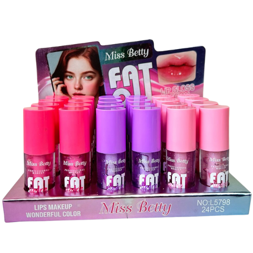 [L5798] BRILLO DE LABIOS FAT OIL CON GLITTER MISS BETTY
