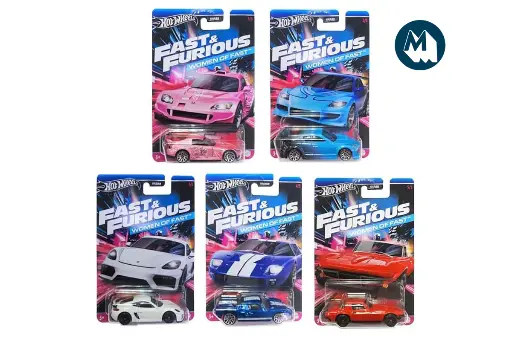 [FAST] FILA DE 6 HOT WHEELS DE RAPIDOS Y FURIOSOS SURTIDOS