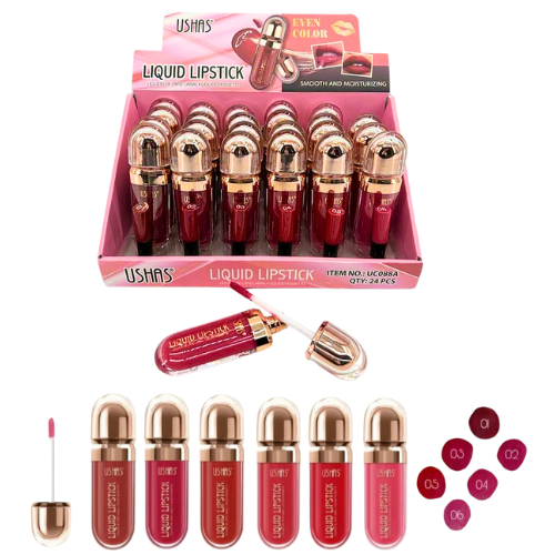 [LAB053] LABIAL LIQUIDO DUPE DE KIKO USHAS TONALIDADES ROJOS