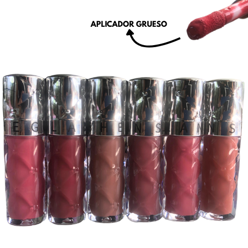 [LAB060] BRILLO CON COLOR APLICADOR GRUESO DE SHEGLAM TAPA PLATEADA