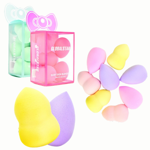 [RSAGE0] SET DE 5 MINI ESPONJAS PARA APLICAR MAQUILLAJE GLOBAL STAR