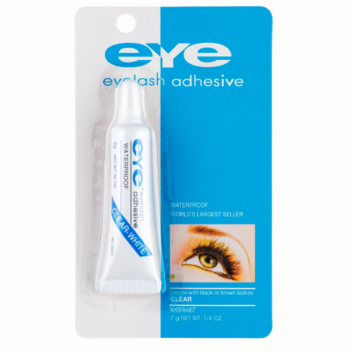 [OJ1154T] PEGAMENTO DE PESTAÑAS TRANSPARENTE FONDO AZUL MARCA EYE
