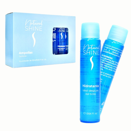 [CAANSH] AMPOLLA PARA EL CABELLO HIDRATANTE AZUL NATURAL SHINE 0.64FL