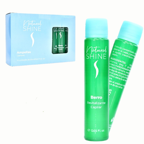 [CAANSB] AMPOLLA PARA EL CABELLO DE BERRO VERDE NATURAL SHINE 0.64FL