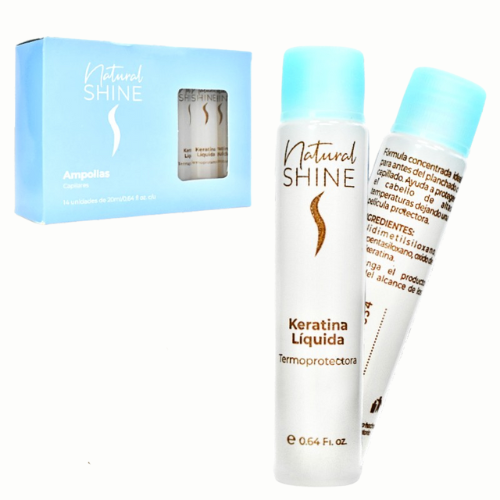 [CAANSK] AMPOLLA PARA EL CABELLO DE KERATINA LIQUIDA NATURAL SHINE 0.64FL